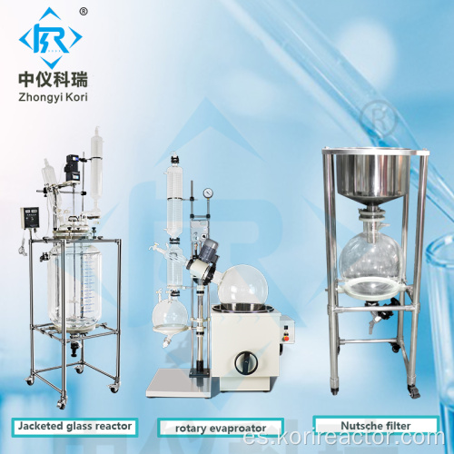 sistema de evaporación al vacío rotatorio de laboratorio